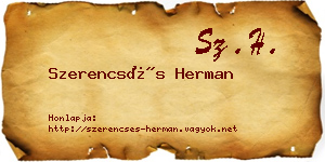 Szerencsés Herman névjegykártya